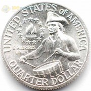 США 1976 25 центов Барабанщик (серебро) S