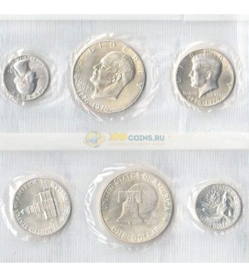 США 1976 Набор монет 200 лет независимости (серебро) S