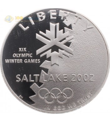 США 2002 1 доллар Олимпиада в Солт-Лейк-Сити (proof)