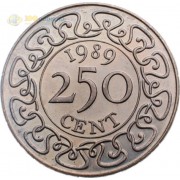 Суринам 1987-2017 250 центов