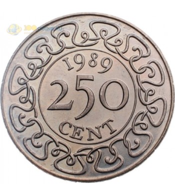 Суринам 1987-2017 250 центов
