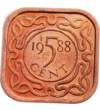 Суринам 1987-2015 5 центов