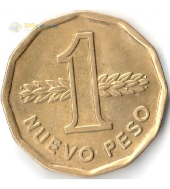 Уругвай 1978 1 новый песо