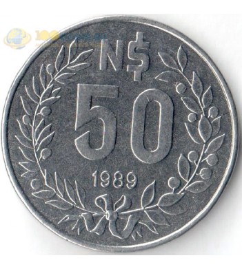 Уругвай 1989 50 песо