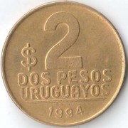 Уругвай 1994 2 песо