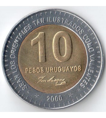 Уругвай 2000 10 песо