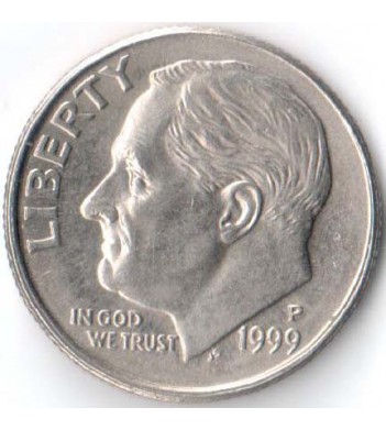 США 1999 10 центов P