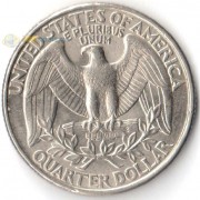 США 1998 25 центов (D)