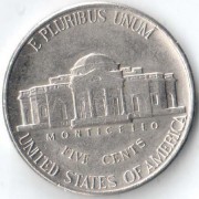 США 1992 5 центов Монтичелло D