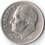 США 2007 10 центов D