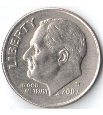 США 2007 10 центов D