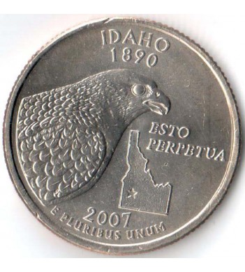 США 2007 25 центов штаты №43 Айдахо (P) Сапсан
