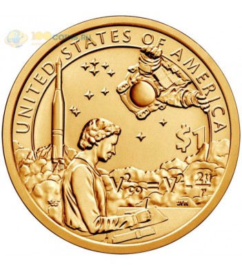 США 2019 1 доллар Сакагавея Индейцы в космосе (космическая программа) №12 (D)