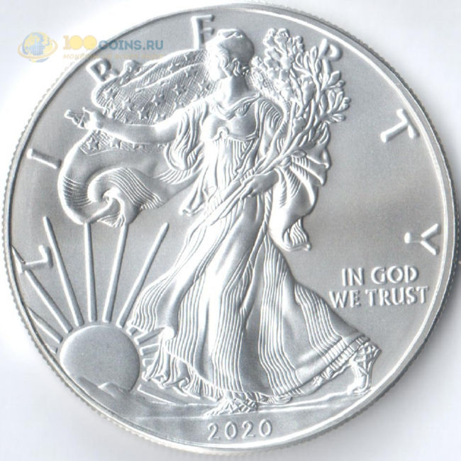 Шагающая свобода 1. Монеты 1 унция серебра. Монета шагающая Свобода серебро. Монета 1 доллар США. США 1 доллар шагающая Свобода.