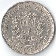 Венесуэла 1967 1 боливар