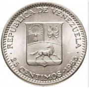Венесуэла 1965 25 сентимо