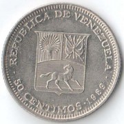 Венесуэла 1989 50 сентимо