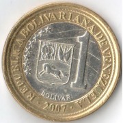 Венесуэла 2007 1 боливар