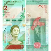 Венесуэла бона (101) 2018 2 суверенных боливара Венесуэла бона (101) 2018 2 суверенных боливара