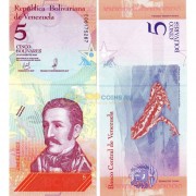 Венесуэла бона (102) 2018 5 суверенных боливаров