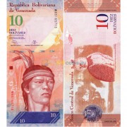 Венесуэла бона (090e) 10 боливар 2014 Венесуэла бона (090e) 10 боливар 2014