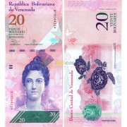 Венесуэла бона (091f) 20 боливар 2013 Венесуэла бона (091f) 20 боливар 2013