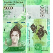Венесуэла бона (097c) 5000 боливар 2017 Венесуэла бона (097c) 5000 боливар 2017