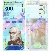 Венесуэла бона (107b) 2018 200 суверенных боливаров Венесуэла бона (107b) 2018 200 суверенных боливаров