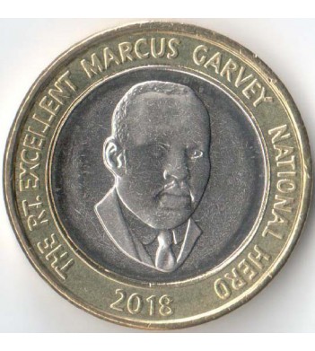 Ямайка 2018 20 долларов Маркус Гарви