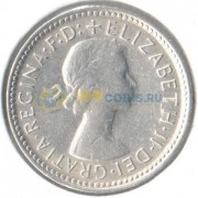 Австралия 1961 6 пенсов (серебро)