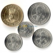 Тонга набор 5 монет 2015