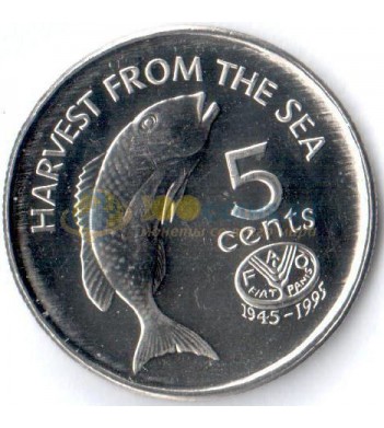 Фиджи 1995 5 центов ФАО
