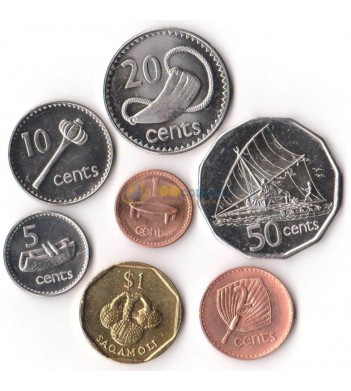 Фиджи 2000-2007 набор 7 монет