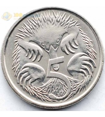 Австралия 1999-2018 5 центов Короткоклювая ехидна