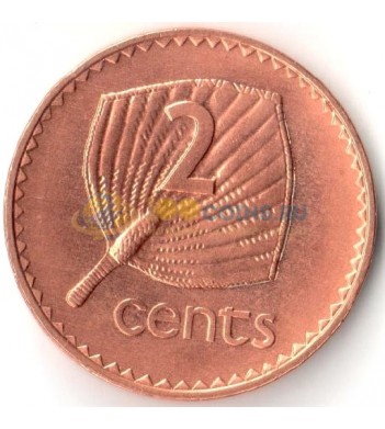 Фиджи 2001 2 цента Веерная пальма