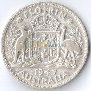 Австралия 1947 1 флорин (серебро)