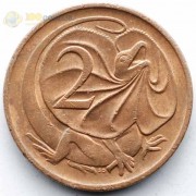 Австралия 1966-1984 2 цента Ящерица