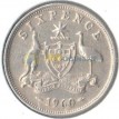 Австралия 1960 6 пенсов (серебро)