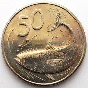 Острова Кука 1973 50 центов Атлантическая пеламида