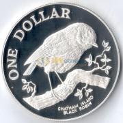 Новая Зеландия 1984 1 доллар Черный дрозд (серебро) Новая Зеландия 1984 1 доллар Черный дрозд (серебро)