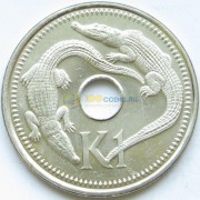 Папуа - Новая Гвинея 2004 1 кина Крокодил Папуа - Новая Гвинея 2004 1 кина Крокодил