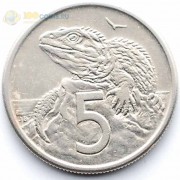 Новая Зеландия 1982 5 центов Туатара Новая Зеландия 1982 5 центов Туатара