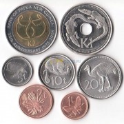 Папуа - Новая Гвинея 2004-2010 набор 7 монет Папуа - Новая Гвинея 2004-2010 набор 7 монет