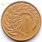 Новая Зеландия 1983 1 цент Циатея серебристая Новая Зеландия 1983 1 цент Циатея серебристая