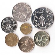 Вануату 1990-2002 набор 7 монет