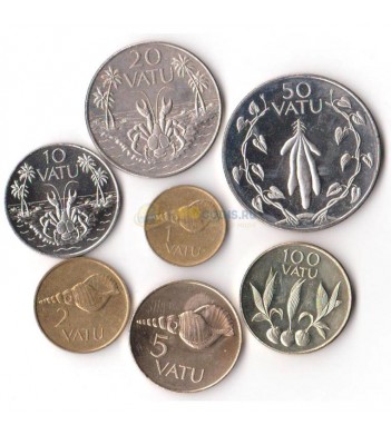 Вануату 1990-2002 набор 7 монет