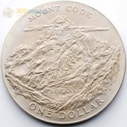 Новая Зеландия 1970 1 доллар Гора Кука Новая Зеландия 1970 1 доллар Гора Кука