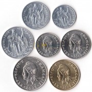 Новая Каледония 2008-2012 набор 7 монет