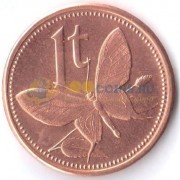 Папуа - Новая Гвинея 2004 1 тойя Бабочка Папуа - Новая Гвинея 2004 1 тойя Бабочка