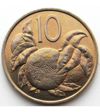Острова Кука 1973 10 центов Апельсин